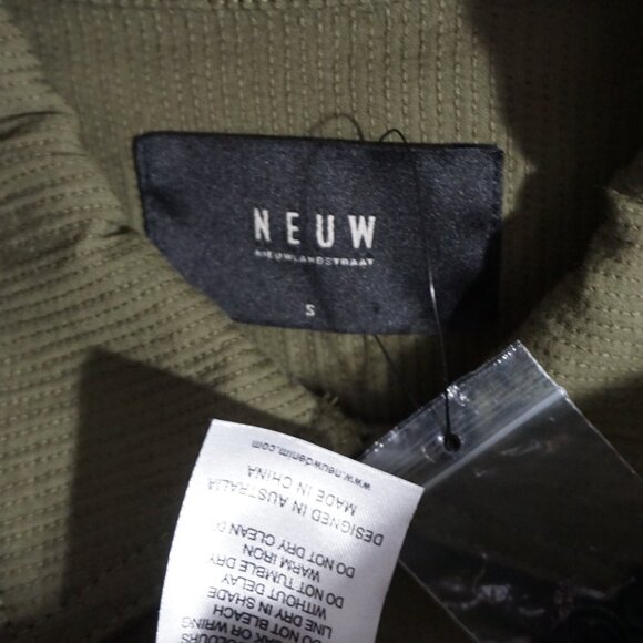 BNWT AW19 NEUW TOPSTITCHED MILITARY SHIRT S - Picture 8 of 8